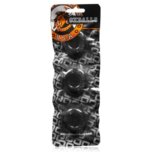 RINGER 3 PK COCKRING BLACK (NET)