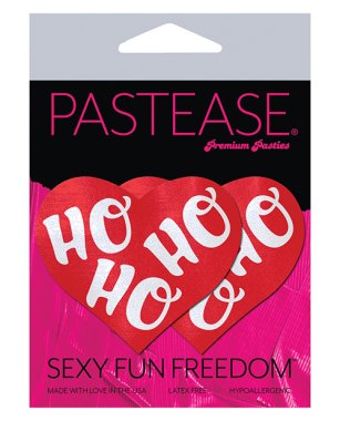 Pastease Premium Ho Ho Ho Hearts - Red & White O/S