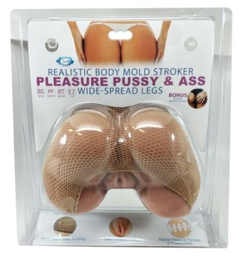 CLOUD 9 REALISTIC PUSSY & ASS BODY MOLD TAN W/ SPREAD LEGS