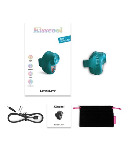 Love to Love Kisscool Tapping Finger Vibe - Teal Me