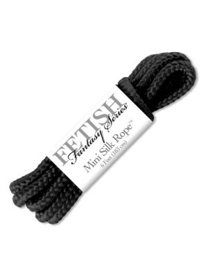 FETISH FANTASY MINI SILK ROPE BLACK