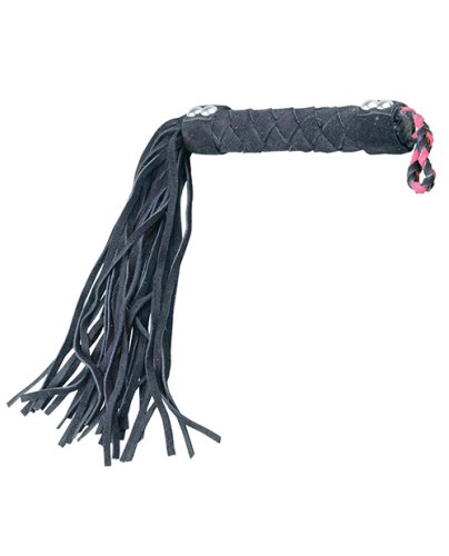 Plesur 15\" Leather Flogger - Black