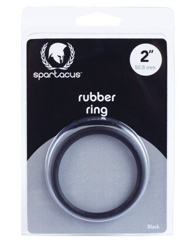 Spartacus 2\" Rubber Cock Ring - Black