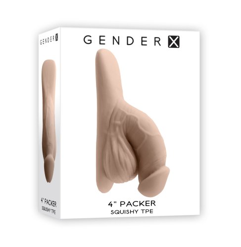 Gender-X 4\" Squishy TPE Packer - Light