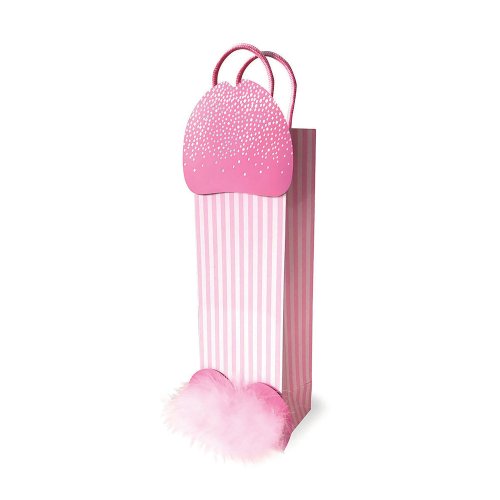 Pink Penis Gift Bag with feather balls