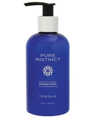 Pure Instinct Pheromone Massage Lotion True Blue - 8 oz
