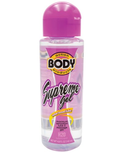 Body Action Supreme Water Based Gel - 4.8 oz Bottle