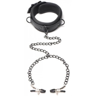 Collared Temptress Collar/Nipple Clamps