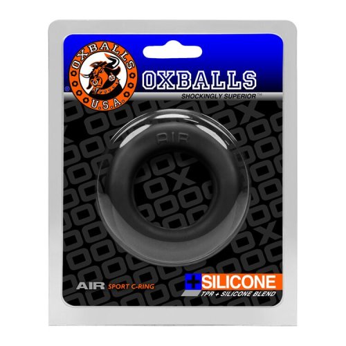 AIR AIRFLOW COCKRING OXBALLS SILICONE/TPR BLEND BLACK ICE (NET)