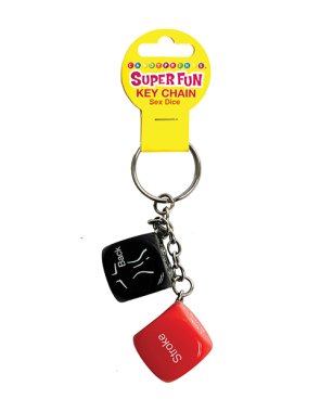 Super Fun Sex Dice Key Chain - Multi Color