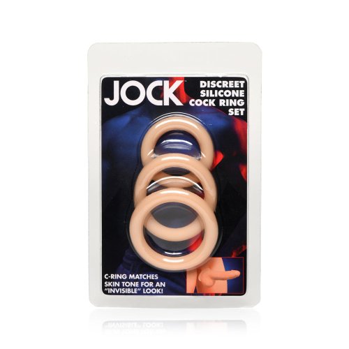 JOCK Discrete Silicon CockRing Set Light