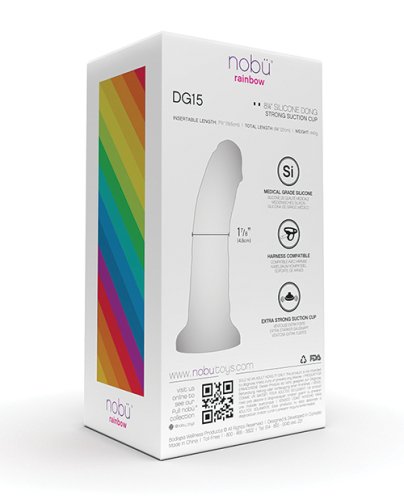 Nobu Rainbow 8\" Dildo w/Suction Cup - Cosmic