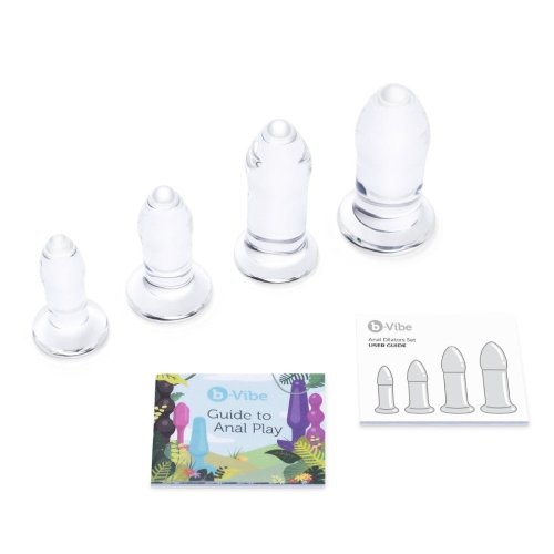 b-Vibe Anal Dilators Set - 4 pc glass