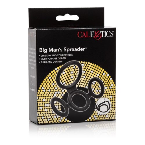 BIG MAN\'S SPREADER RING BLACK