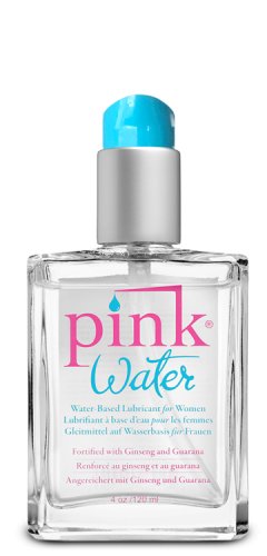 PINK WATER 4 OZ GLASS BOTTLE W/ PUMP