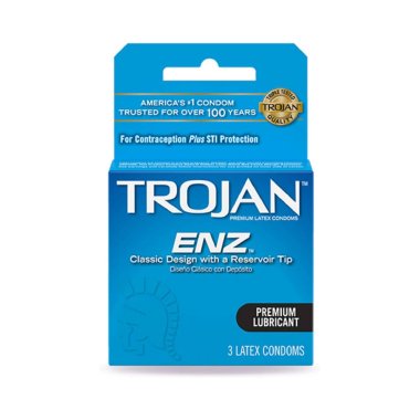 Trojan ENZ Armor Spermicidal Condoms 3pk