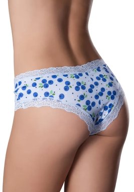 CROTCHLESS BOY SHORT S/M BLUEBERRY