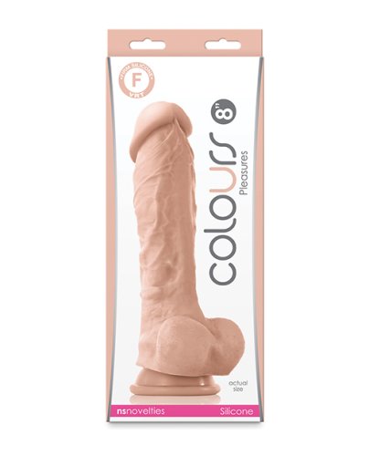 Colours Pleasures 8\" Dildo - White