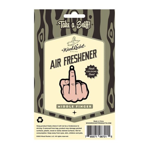 Middle Finger Peach Air Freshner