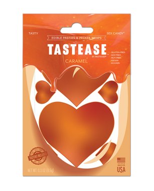Pastease Tastease Edible Pasties & Pecker Wraps - Caramel O/S