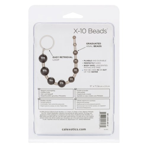 X-10 BEADS-BLACK