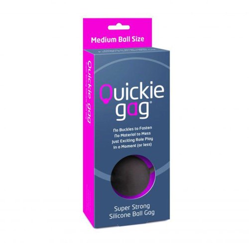 Quickie Ball Gag - Medium - Black