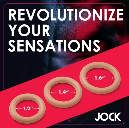 JOCK Discrete Silicone CockRing Set Tan