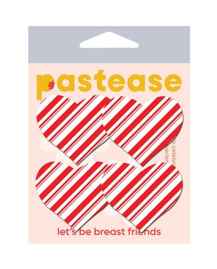 Pastease Premium Holiday Petites Candy Cane Heart - Red/White O/S