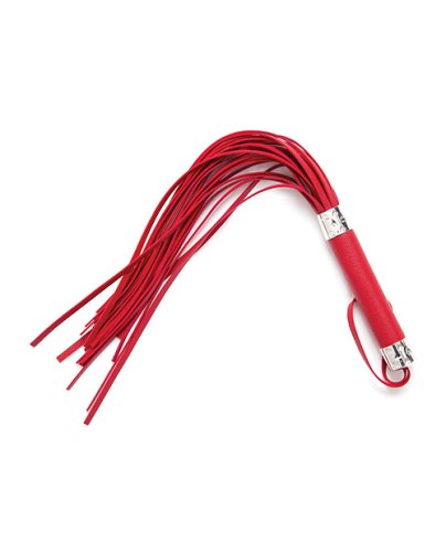 Plesur 18\" Vegan Leather Flogger - Red