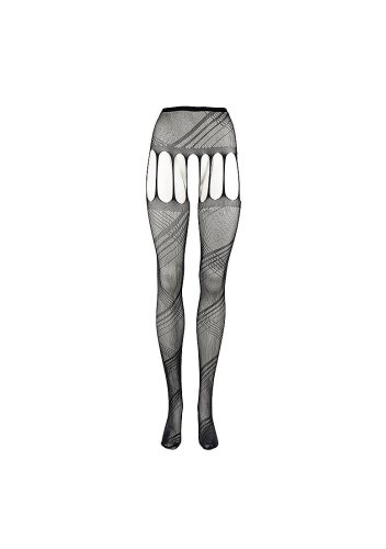 Le Désir Crotchless Cut-Out Pantyhose OS