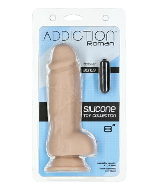 Addiction 8" Roman Dildo - Beige