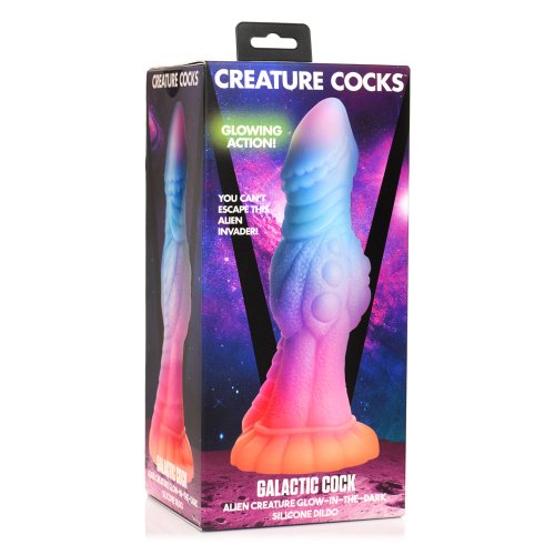 Galactic Cock Alien Glow-In-Dark Dildo