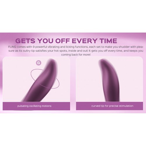 Fling App-Enabled Licking Vibrator