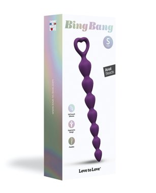 Love to Love Bing Bang Anal Beads - Violet Small