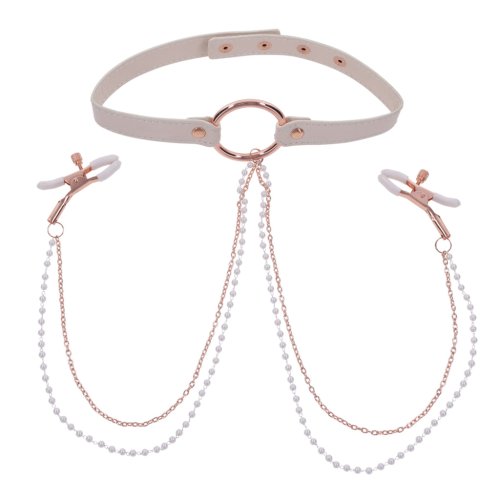 Peaches ‘n CreaMe Collar with Nipple Clamps