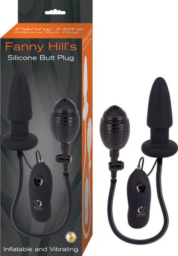 FANNY HILL\'S SILICONE BUTT PLUG BLACK