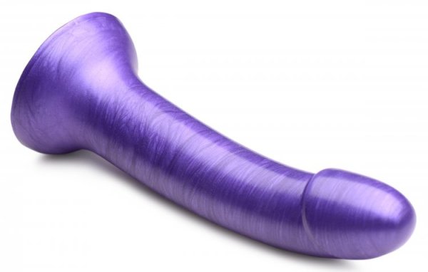 G-Tastic 7\" Metallic Silicone Dildo -Pur