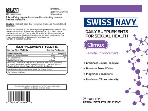 SWISS NAVY CLIMAX FOR HER 2CT