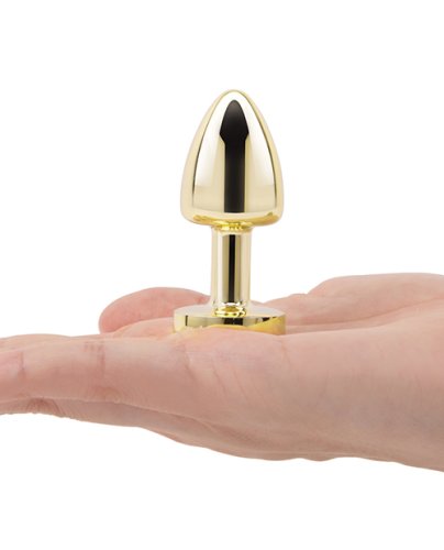 Gemsations 2\" Beginners Bling Bling Metal Butt Plug - Gold