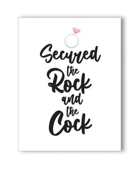 Rock Cock Bachelorette Greeting Card