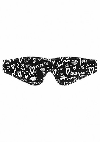 LOVE STREET ART FASHION PRINTED EYE MASK