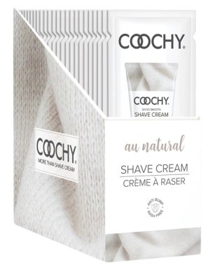 Shave Cream - Au Natural 24pc | 15ml - Foil - DISPLAY