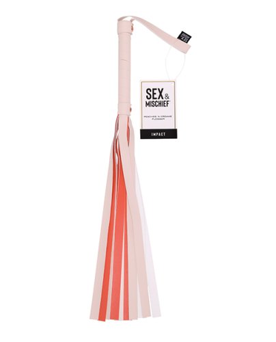 Sex & Mischief Peaches \'n CreaMe Stripe Flogger