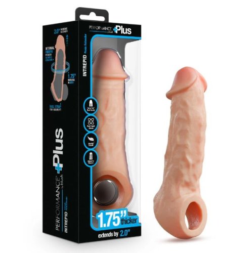 PERFORMANCE PLUS INTREPID 2IN SILICONE PENIS XTENDER BEIGE