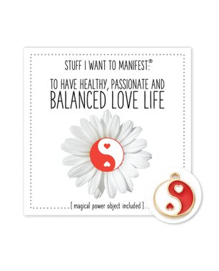 Warm Human Healthy Balanced Love LIfe Mini Card & Charm