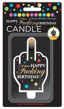 HAPPY F*ING BIRTHDAY CANDLE