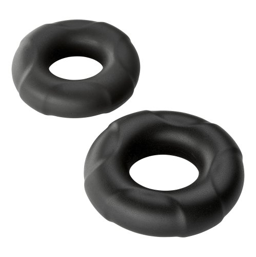 CLOUD 9 PRO RINGS LIQUID SILICONE DONUTS 2 PACK BLACK