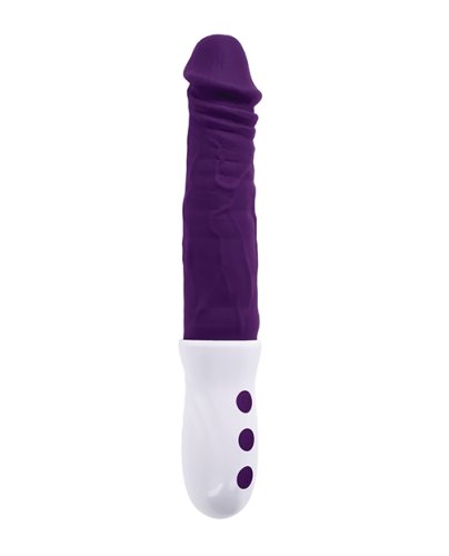 Evolved Plum Thrust Realistic Shaft Vibrator - Purple