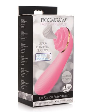 Inmi Bloomgasm Passion Petals Rose 10X Suction & Vibrator - Pink