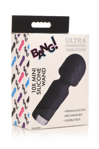 BANG! 10X MINI SILICONE WAND BLACK